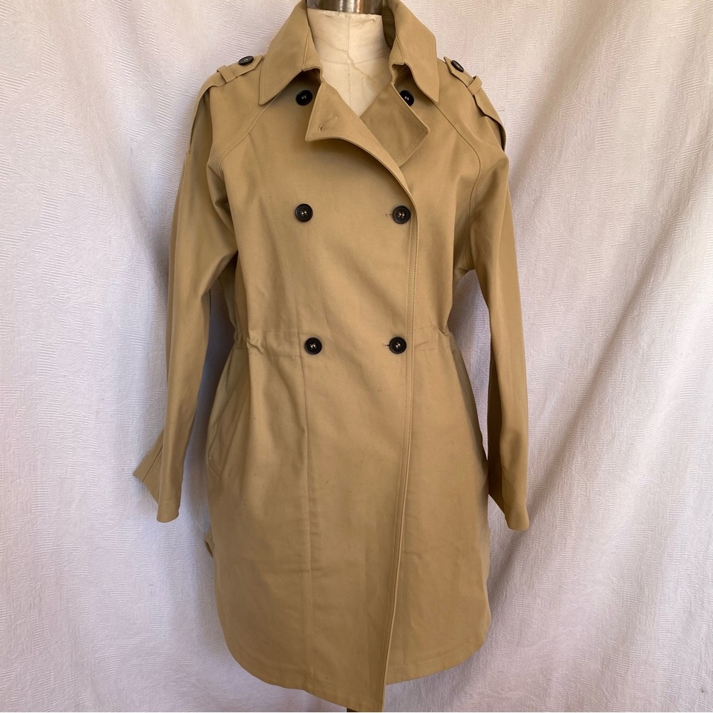 Maje cotton canvas trench coat. Size 40 Cotton Spandex